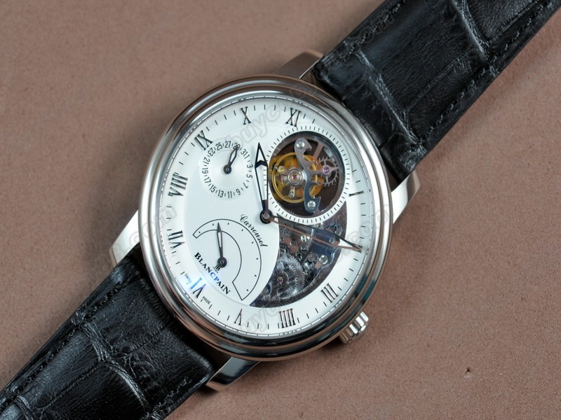 寶鉑錶【男性用】Carrousel Tourbillon Power Reserve SS/LE White dial 手上鏈搭載5