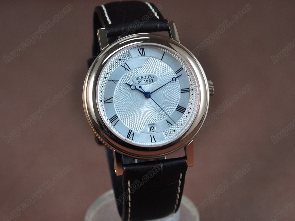 寶璣【男性用】 Classique Automatic RG/LE White Swiss Eta 2824自動機芯搭載　0