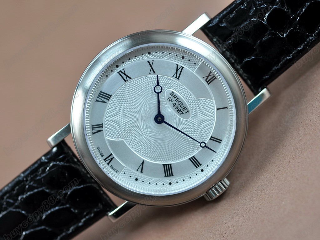 寶璣【男性用】White Dial Asia Manual 手上鏈搭載8