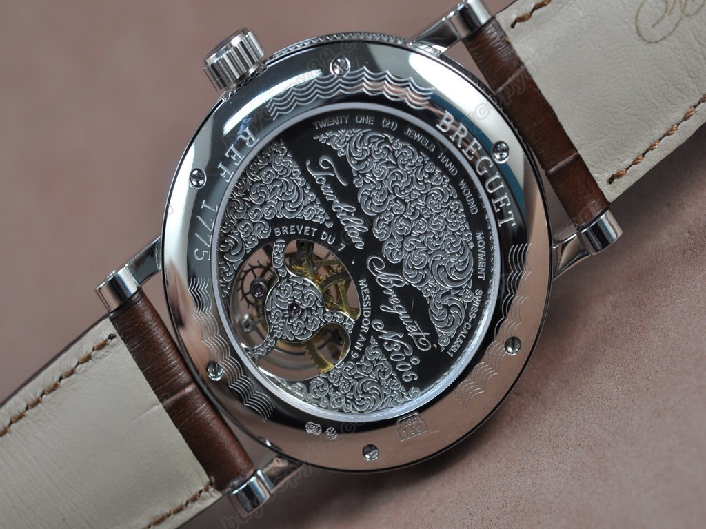 寶璣【男性用】Tourbillon Skeleton SS/Le/White Asian Manual 手上鏈搭載3