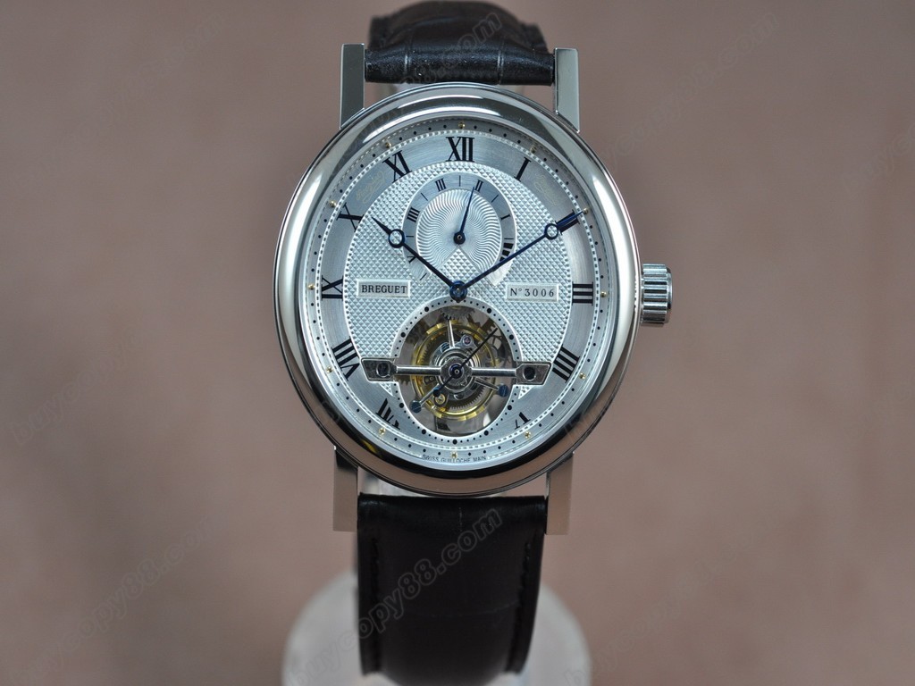 寶璣【男性用】Tourbillon Skeleton SS/Le/White Asian Manual 手上鏈搭載7