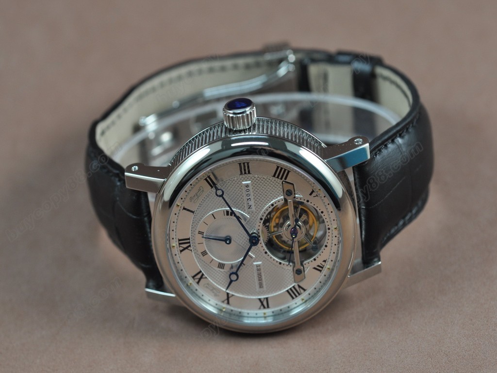 寶璣【男性用】Tourbillon Skeleton SS/Le/White Asian Manual 手上鏈搭載5