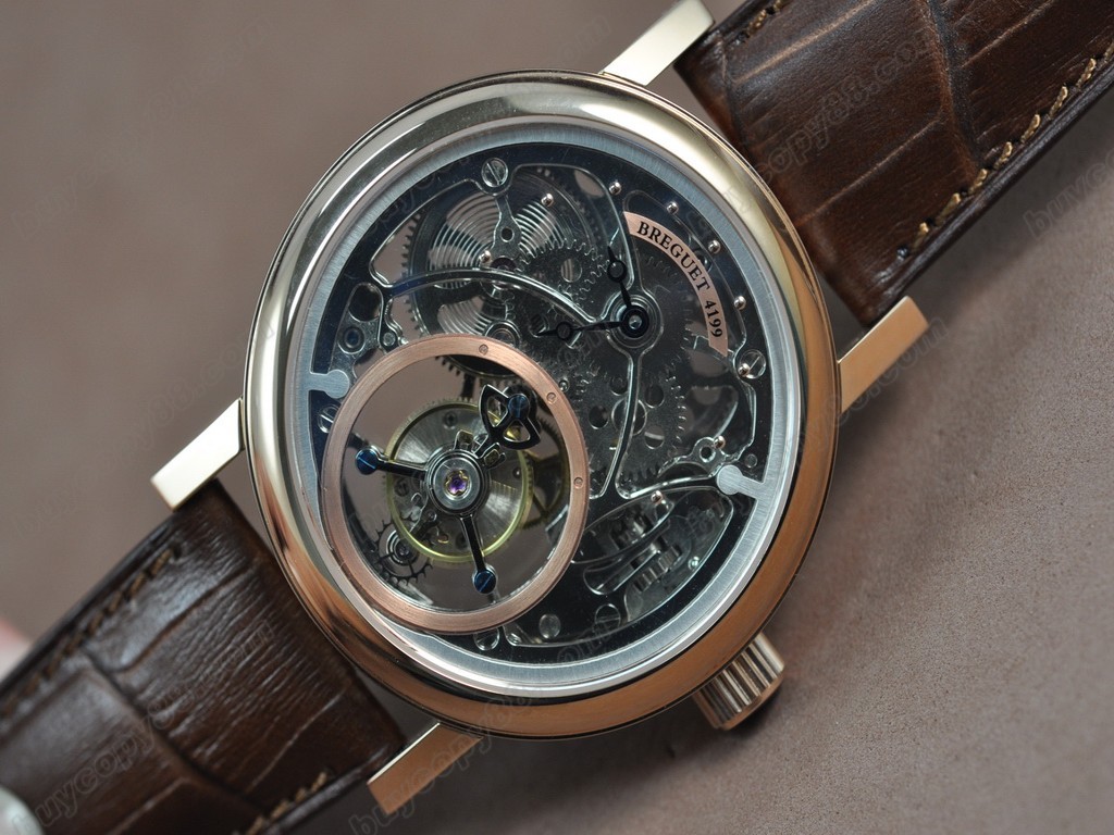 寶璣【男性用】 Tourbillon Skeleton RG/Le Asian Manual 手上鏈搭載6