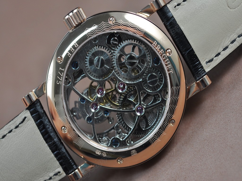 寶璣【男性用】 Tourbillon Skeleton RG/Le Asian Manual 手上鏈搭載3