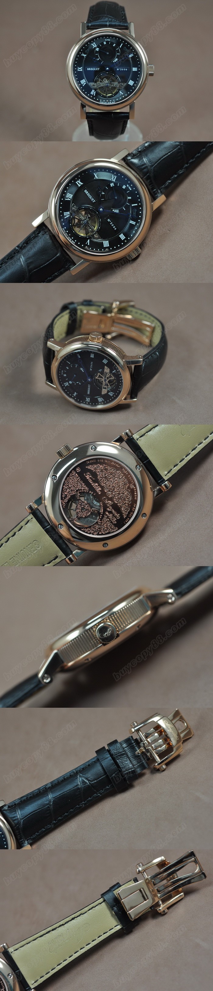 寶璣  Tourbillon 玫瑰金/LE Asia 自動機芯 搭 載 Power Reserve 0