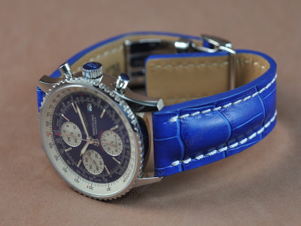 百年靈【男性用】Navitimer Serie Speciale LE Blue Dial Working Chronos自動機芯搭載6