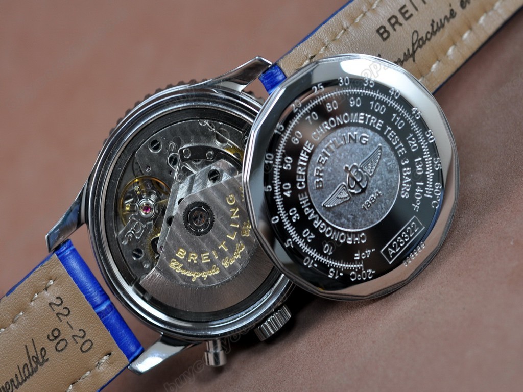 百年靈【男性用】 Navitimer Blue Dial LE Stick Markers Working Chronos自動機芯搭載5