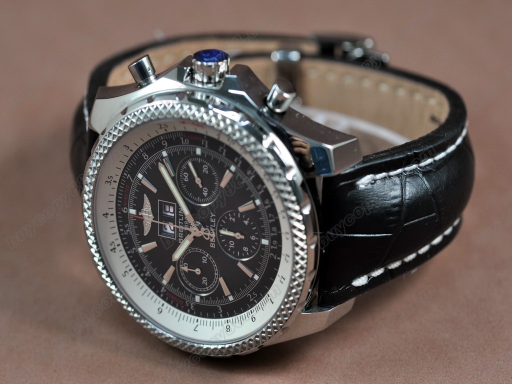 百年靈【男性用】 Bentley 6.75 Big Date Chrono LE Black Asia7750自動機芯搭載9