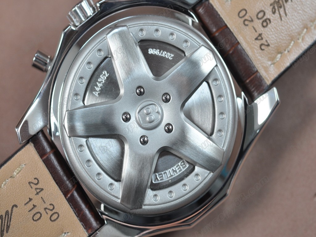 百年靈【男性用】Bentley Big Date Chrono SS/LE WhiteAsia7750自動機芯搭載7