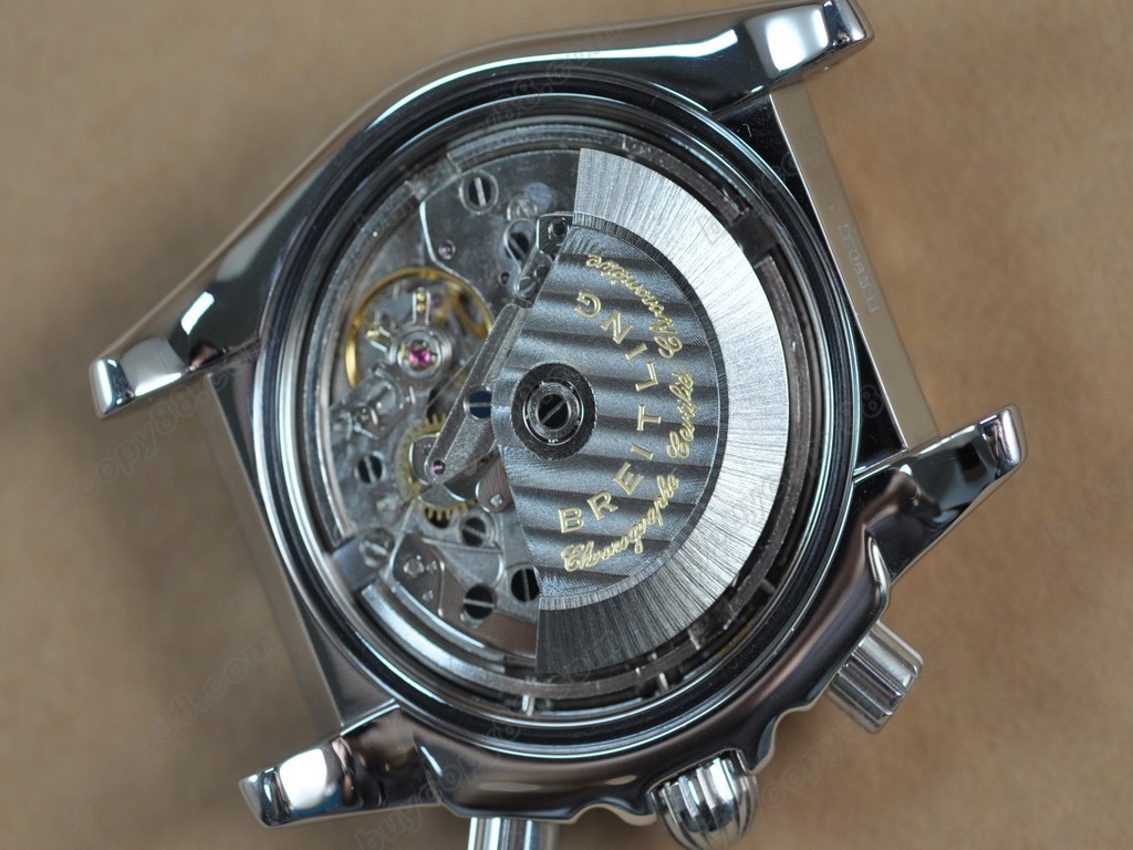 百年靈【男性用】0 BLB01-10001 Chronomat B01 SS/SS White Sticks Asia7750自動機芯搭載2