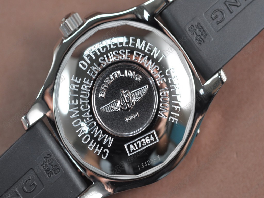 百年靈【男性用】SuperOcean 42mm SS/RU Black Ultimate Edition A-2824 自動機芯搭載10