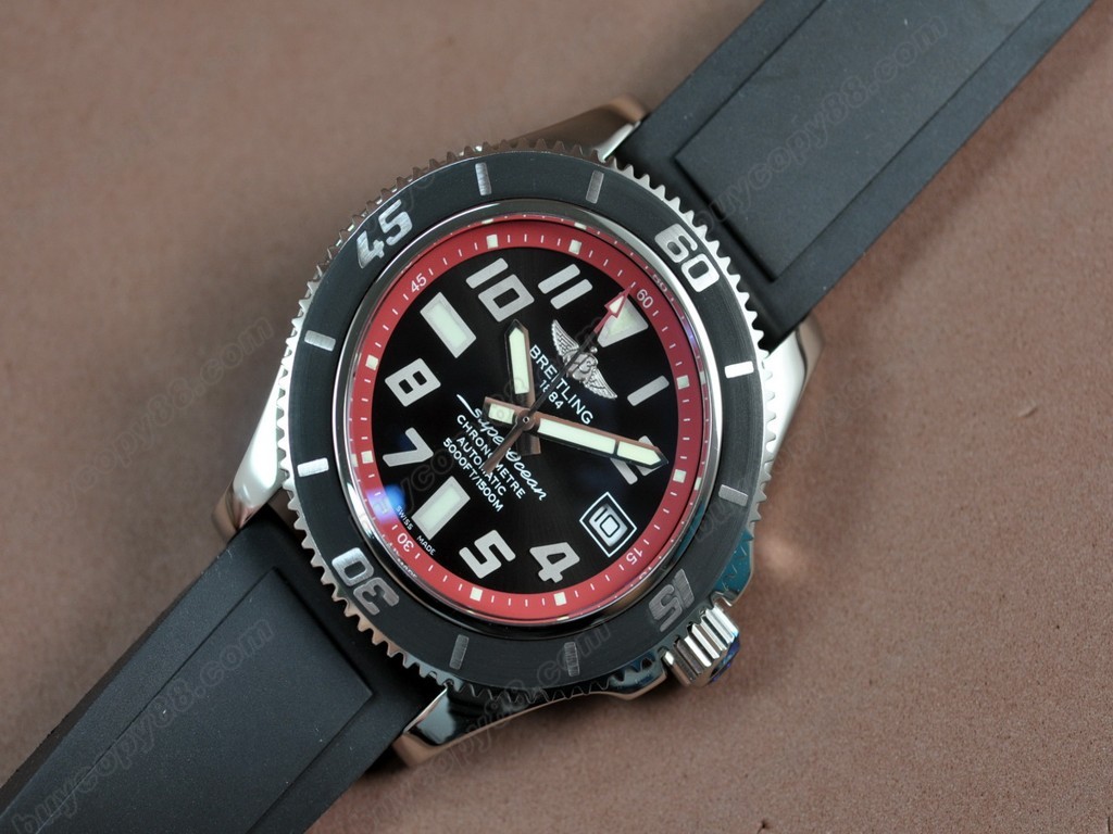 百年靈【男性用】SuperOcean 42mm SS/RU Red Ultimate Edition A-2824 自動機芯搭載16