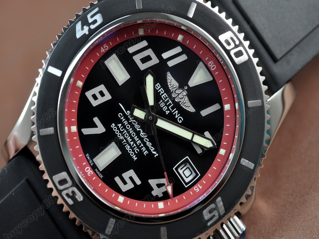 百年靈【男性用】SuperOcean 42mm SS/RU Red Ultimate Edition A-2824 自動機芯搭載14