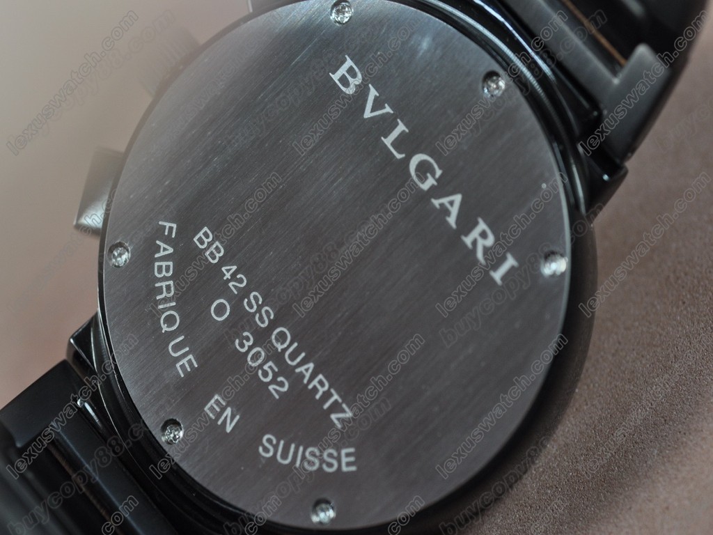 寶格麗【男性用】 Bvlgari Bvlgari PVD Black Japan OS20 石英機芯搭載0