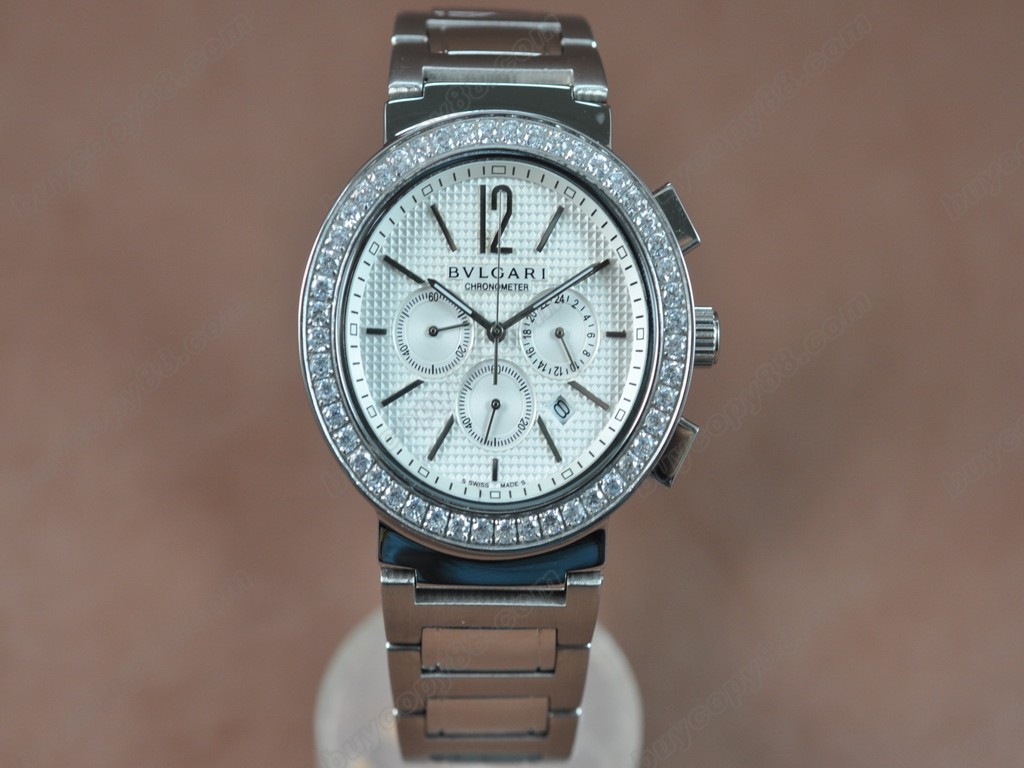 寶格麗【男性用】 Bvlgari Bvlgari SS/Diam White Japan OS20 石英機芯搭載 5