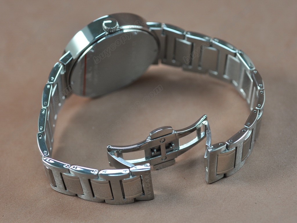 寶格麗【男性用】Bvlgari-Bvlgari Men Auto SS/SS White 2892 自動機芯搭載4