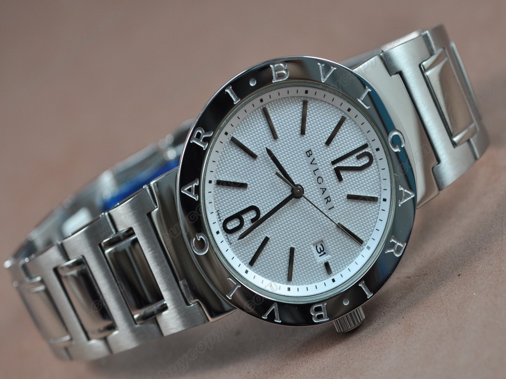 寶格麗 【男性用】 Bvlgari-Bvlgari SS/White Asian 2813 自動機芯搭載3