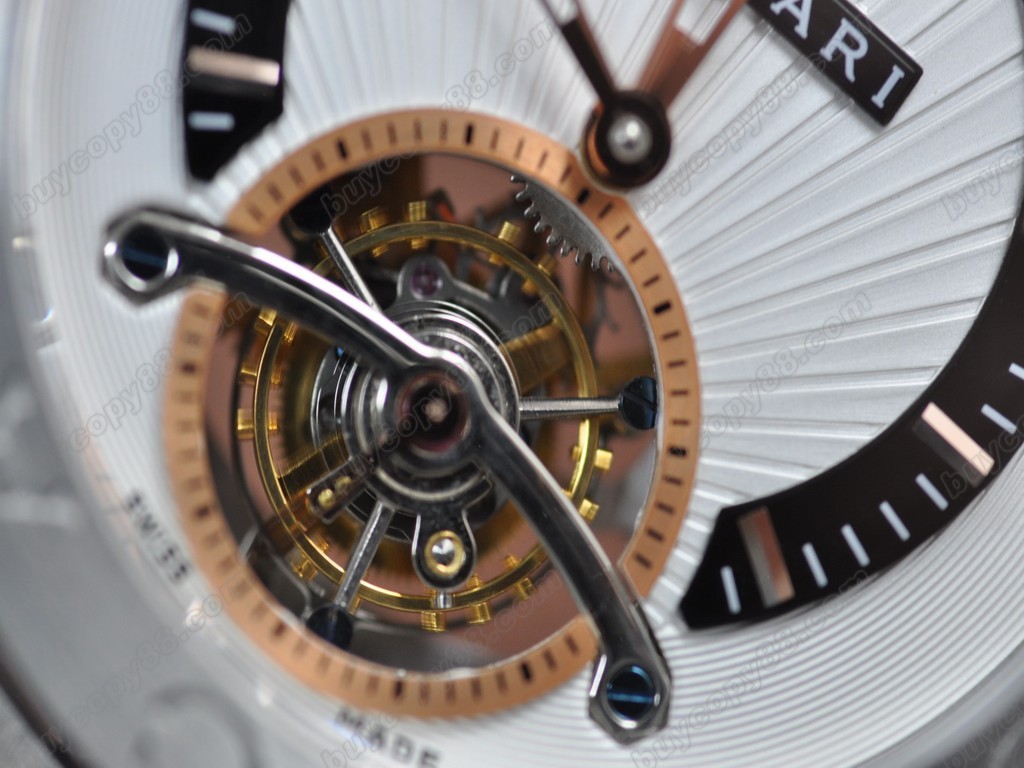 寶格麗 【男性用】Diagono SS/LE White Asian Flying Tourbillon 手上鏈搭載4