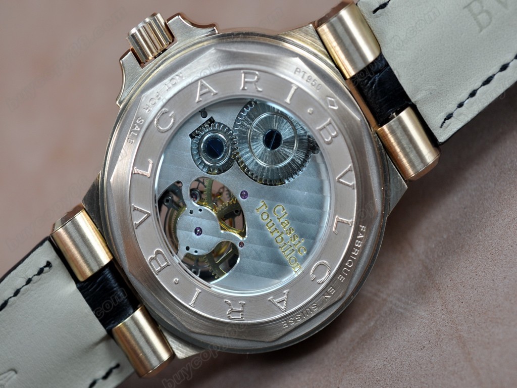 寶格麗 【男性用】Diagono RG/LE Black Asian Flying Tourbillon 手上鏈搭載3