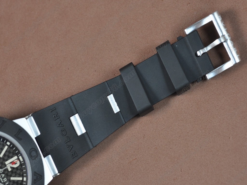 寶格麗 【男性用】 Diagono Aluminium Chrono RU Carbon dial A-7750 自動機芯搭載5