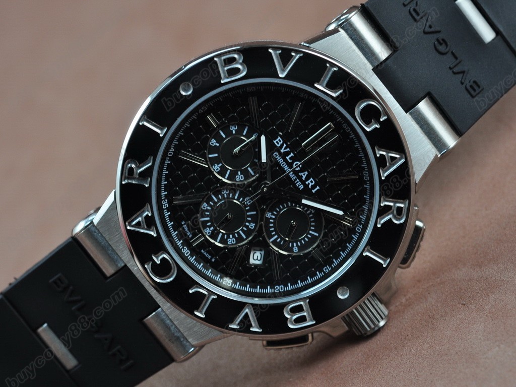 寶格麗 【男性用】 Diagono Aluminium Chrono OS20 石英機芯搭載 7