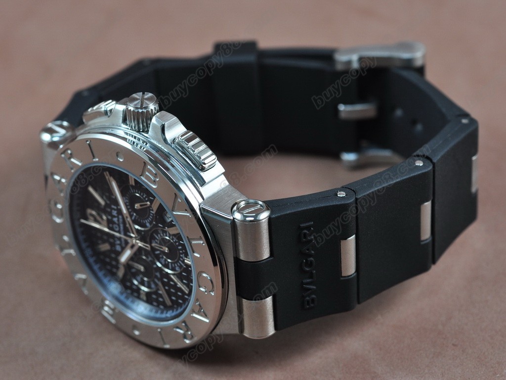 寶格麗 【男性用】 Diagono Aluminium Chrono OS20 石英機芯搭載 0