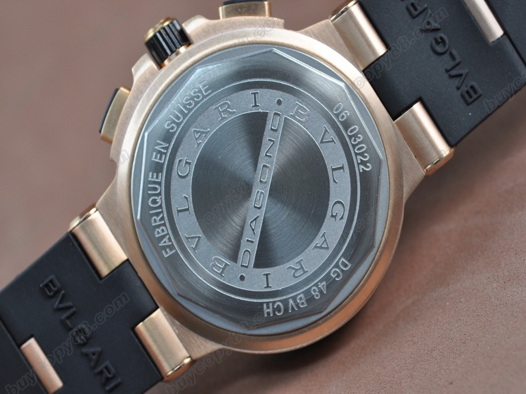 寶格麗【男性用】Diagono Aluminium ChronoOS20 石英機芯搭載 4