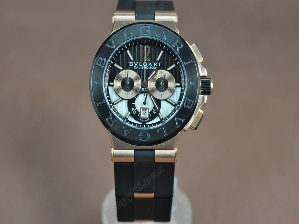 寶格麗【男性用】Diagono Aluminium ChronoOS20 石英機芯搭載 1