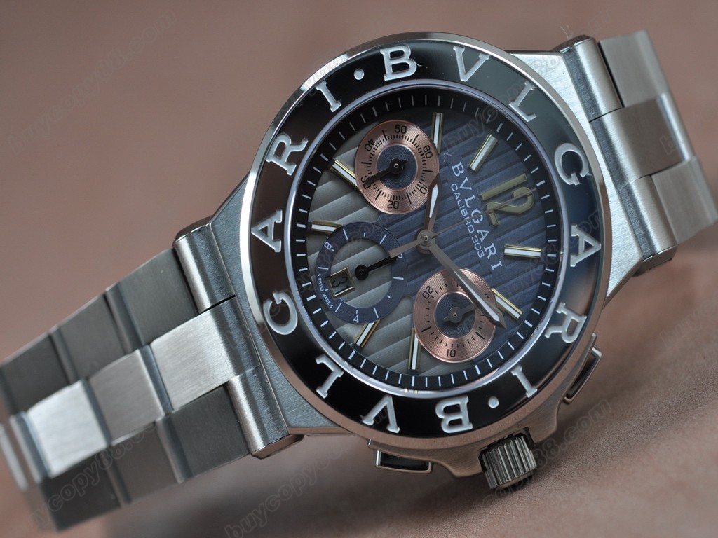 寶格麗 【男性用】Diagono SS/SS Asian 7750 自動機芯搭載3