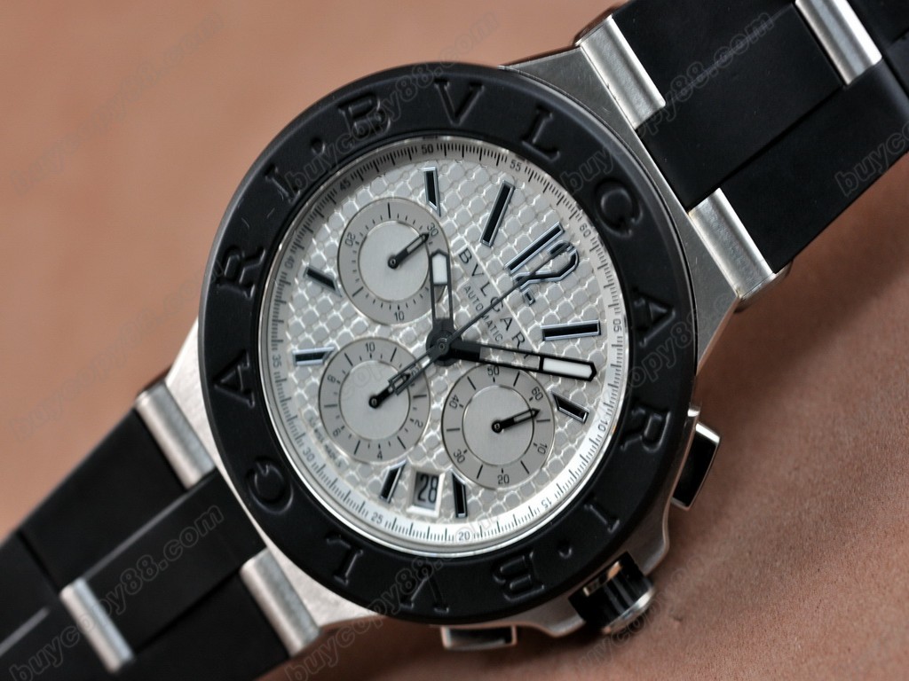 寶格麗 【男性用】Diagono Aluminium Chrono SS RU Asian 7750自動機芯搭載3