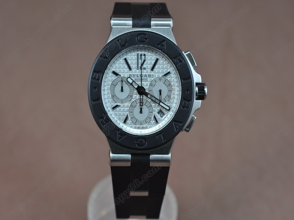 寶格麗 【男性用】Diagono Aluminium Chrono SS RU Asian 7750自動機芯搭載8