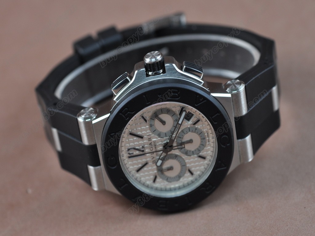 寶格麗 【男性用】Diagono Aluminium Chrono SS RU Asian 7750自動機芯搭載1