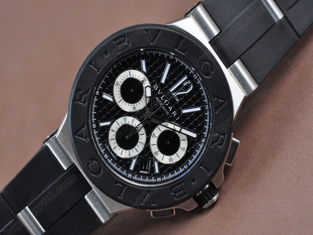 寶格麗 【男性用】 Diagono Aluminium Chrono SS RU Asian 7750自動機芯搭載6