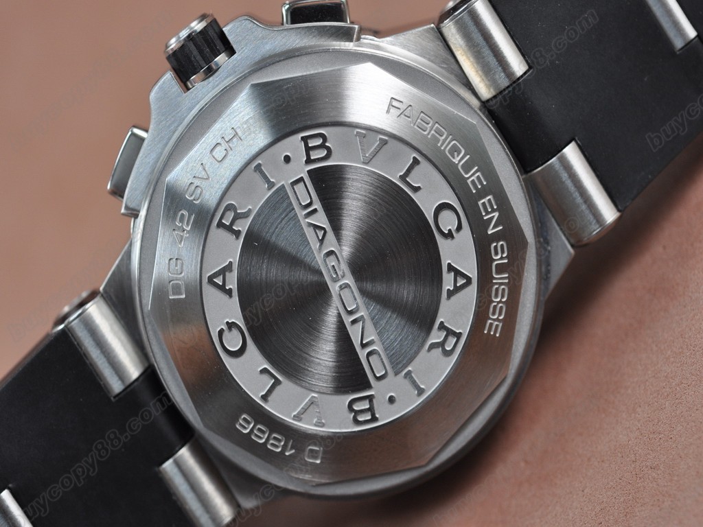 寶格麗 【男性用】 Diagono Aluminium Chrono SS RU Asian 7750自動機芯搭載5