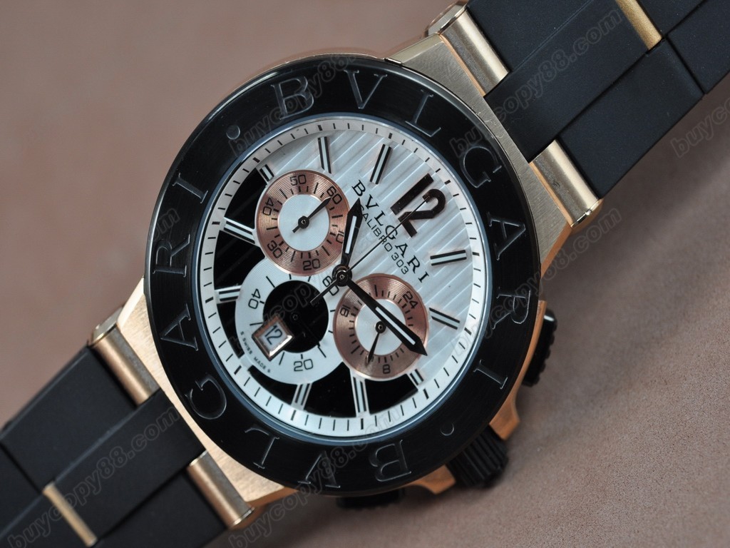 寶格麗 【男性用】Diagono Aluminium RG JapanOS20 石英機芯搭載 5