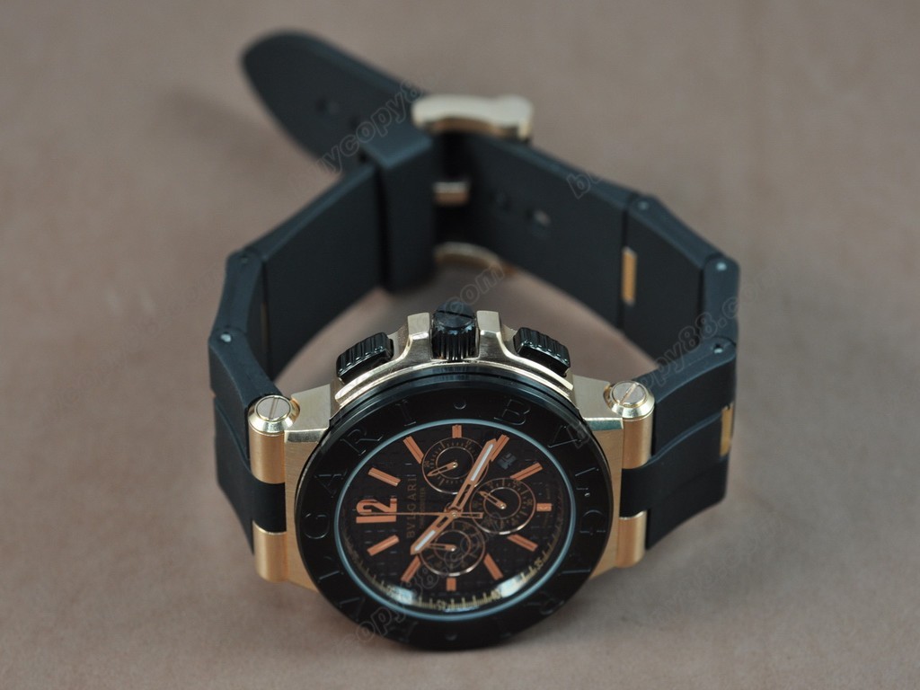 寶格麗 【男性用】 Diagono Aluminium RG Japan OS20 石英機芯搭載 4