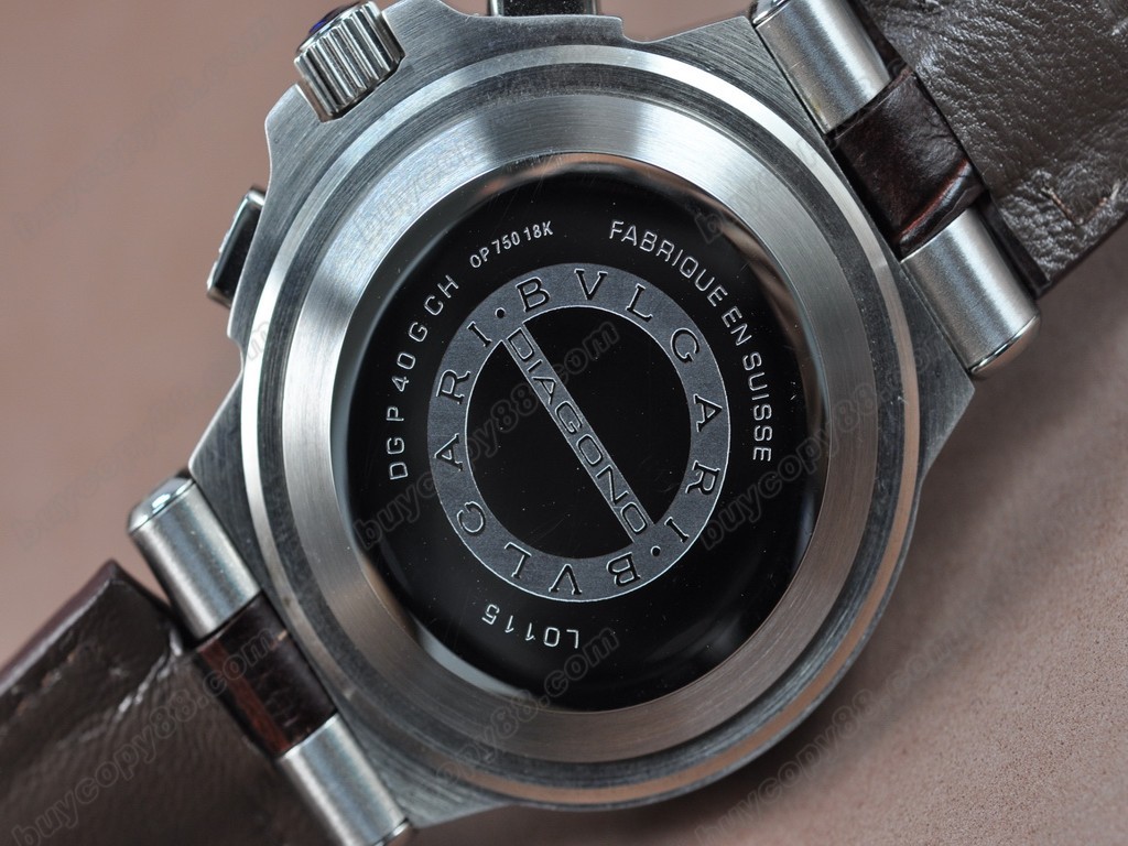 寶格麗 【男性用】 Diagono Aluminium Japan OS20 石英機芯搭載 2