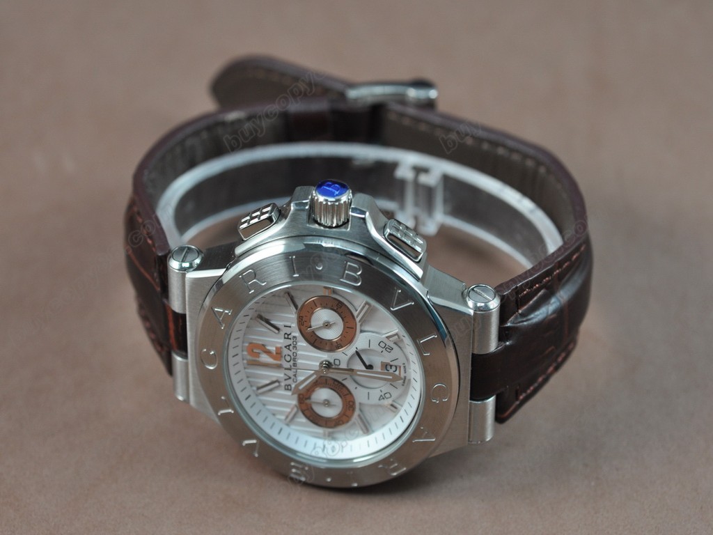 寶格麗【男性用】Diagono Aluminium Japan OS20 石英機芯搭載4