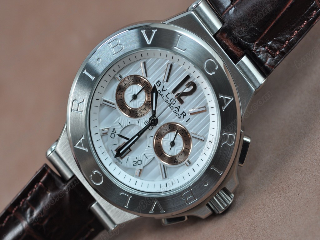 寶格麗【男性用】Diagono Aluminium Japan OS20 石英機芯搭載5