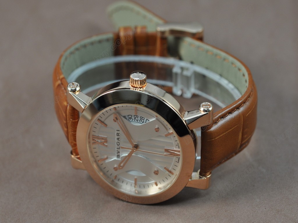 寶格麗 【男性用】 Sotirlo Bvlgari 125th Swiss Eta 2836-2 自動機芯搭載　4