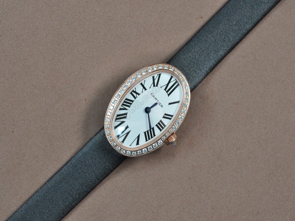 卡地亞【女性用】 Baignoire RG/Diam/LE White dial Swiss 石英機芯搭載5