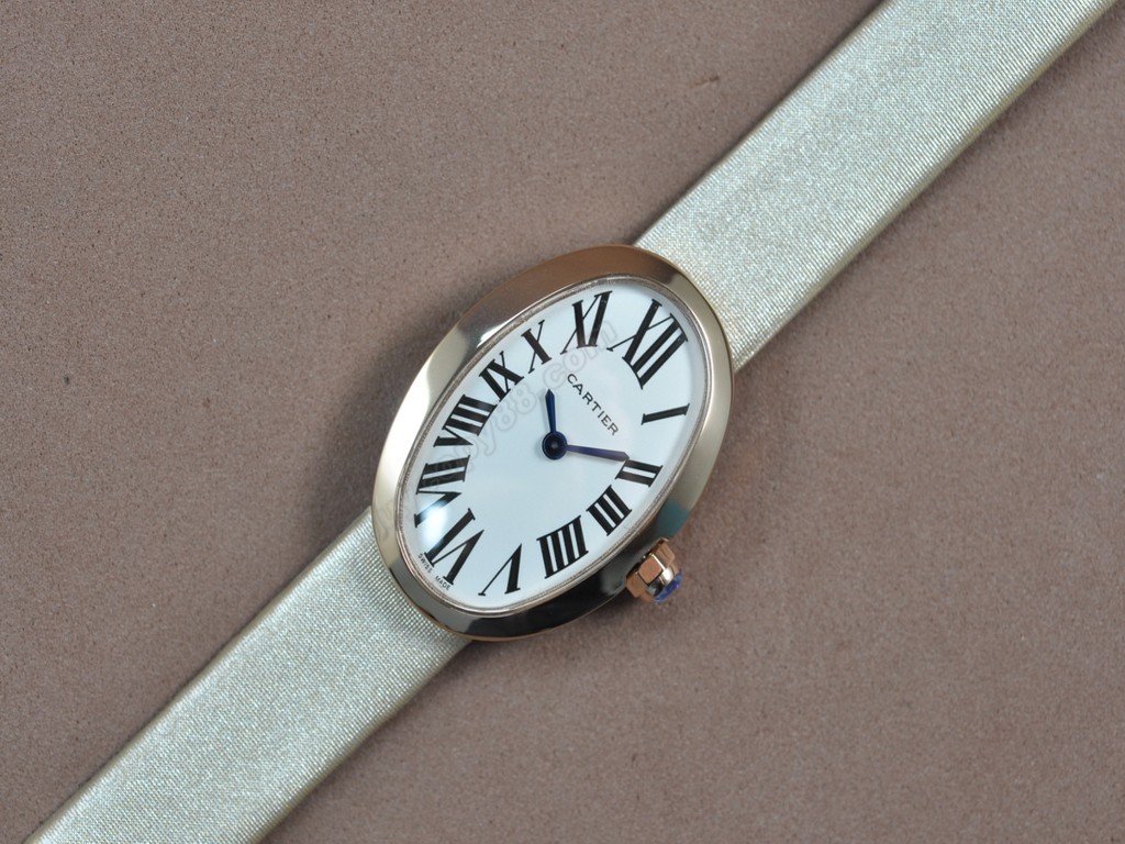 卡地亞【女性用】Baignoire RG/LE White dial Swiss 石英機芯搭載4