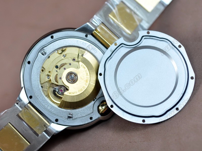 卡地亞【男性用】 Ballon Bleu de Cartier Men SS/Diam White Swiss Eta 2824自動機芯搭載0