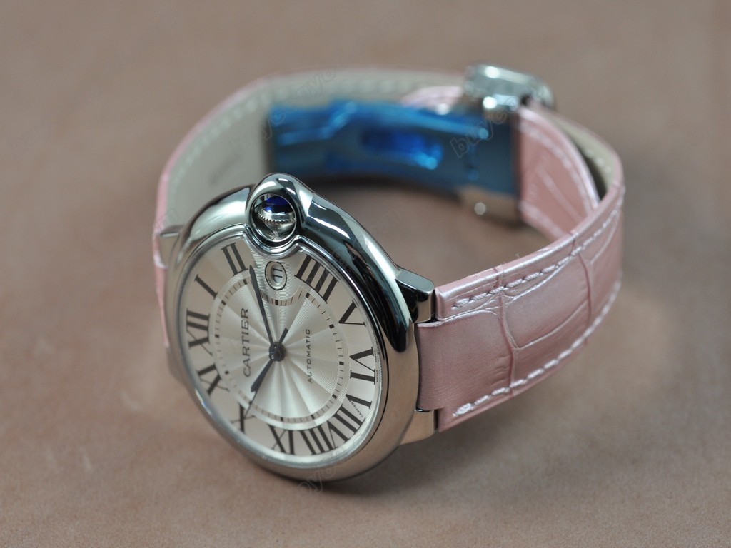 卡地亞【男女兼用】 Ballon Blue de Cartier White Swiss Eta 2824-2 自動機芯搭載 1