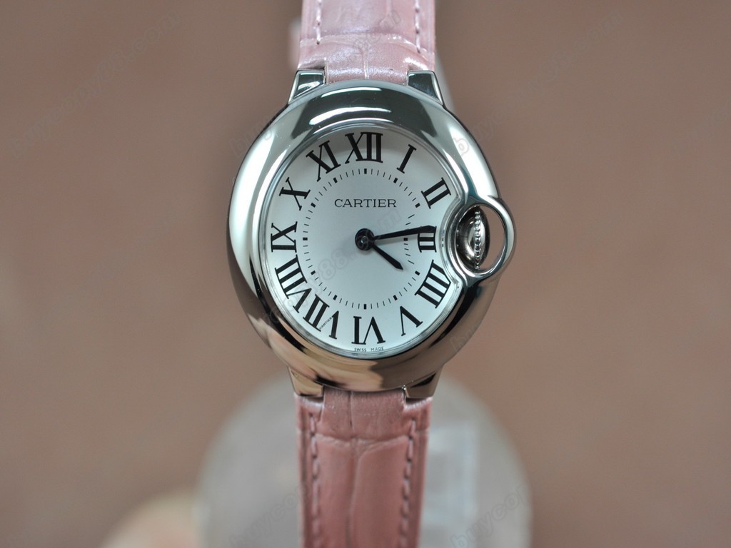 卡地亞【女性用】 Ballon Blue de Cartier Ⅱ White Swiss石英機芯搭載 6