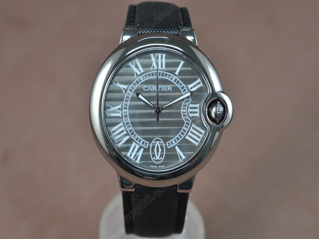 卡地亞【男性用】Ballon Blue de Cartier Ti/Le Dark Grey Swiss Eta 2824-2 自動機芯搭載7