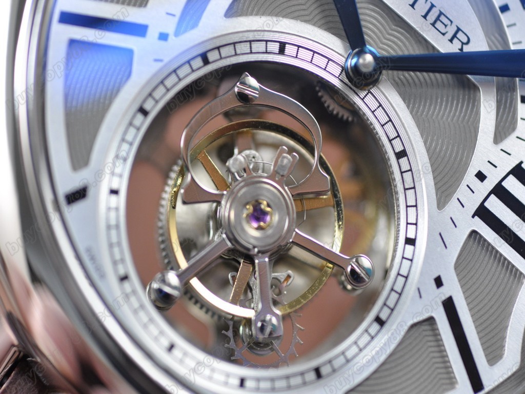 卡地亞【男性用】 Ballon de Cartier Tourbillon Asian Manual 手上鏈搭載5