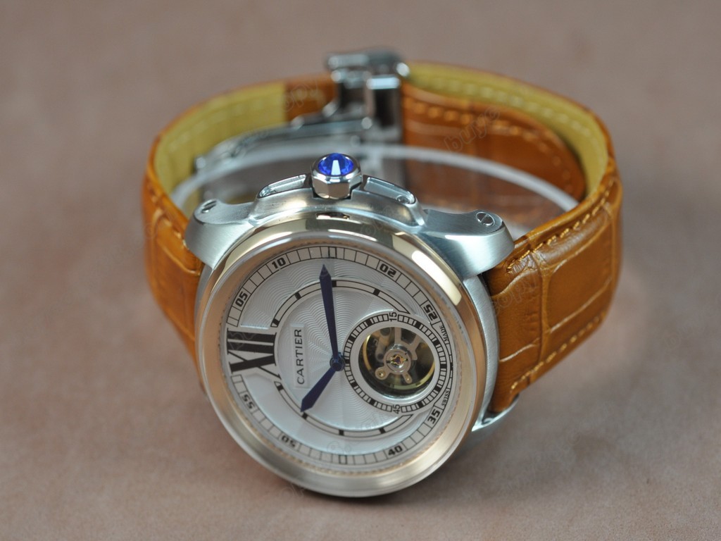 卡地亞【男性用】Calibre de cartier TT/LE White Asia 自動機芯搭載1