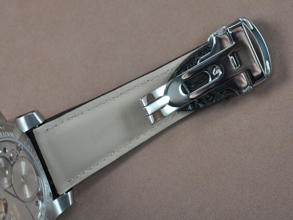 卡地亞【男性用】 Calibre de Cartier SS/LE Grey Tourbillon Asian Manual手上鏈搭載1