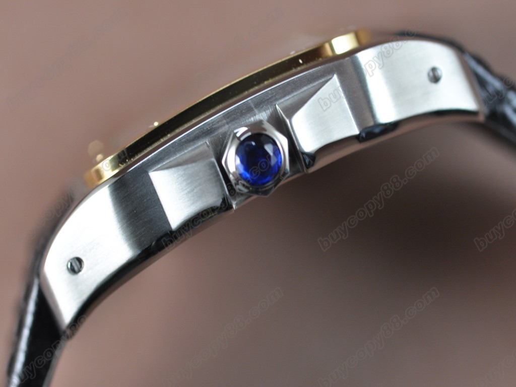 卡地亞【男性用】Santos TT/LE/White Swiss Eta 自動機芯搭載.振頻每小時 28,800 次 4